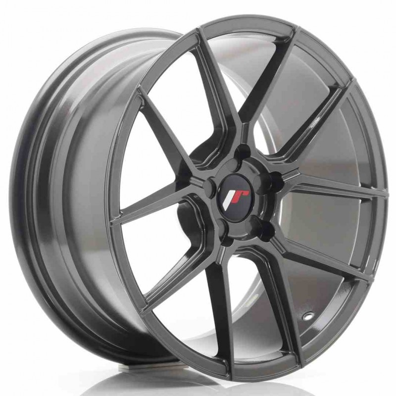 Llanta exclusiva Jr Wheels Jr30 18x8.5 Et20-40 5h Blank Hyper Gray