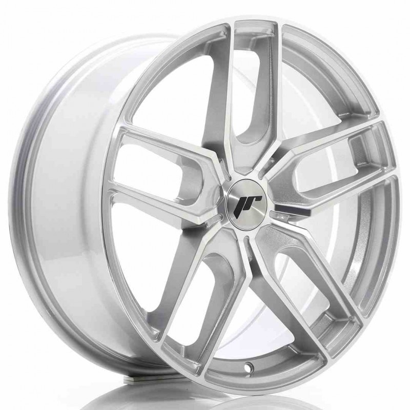 Llanta exclusiva Jr Wheels Jr25 18x8.5 Et20-40 5h Blank Silver Machin Ed Face