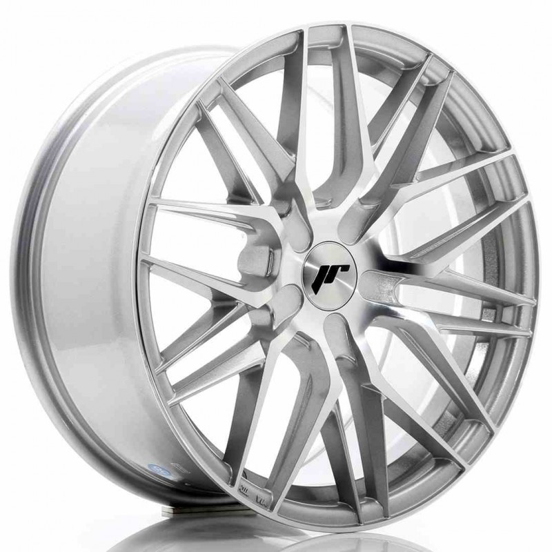 Llanta exclusiva Jr Wheels Jr28 18x8.5 Et20-40 5h Blank Silver Machin Ed Face