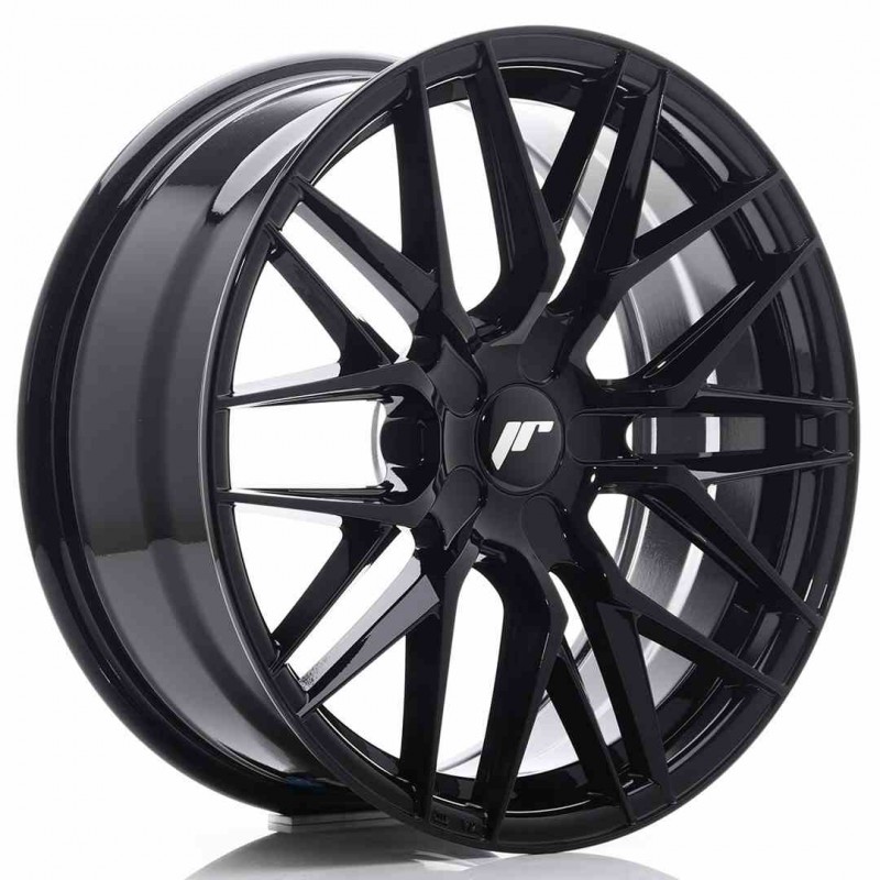 Llanta exclusiva Jr Wheels Jr28 18x7.5 Et20-40 Blank Gloss Black