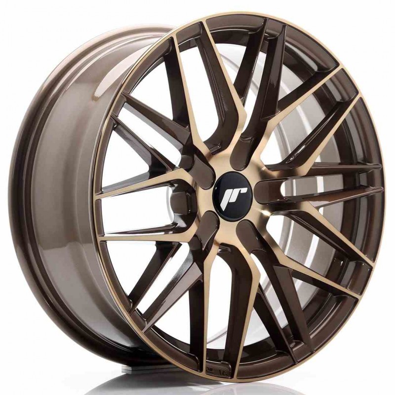 Llanta exclusiva Jr Wheels Jr28 18x7.5 Et20-40 Blank Platinum Bronze