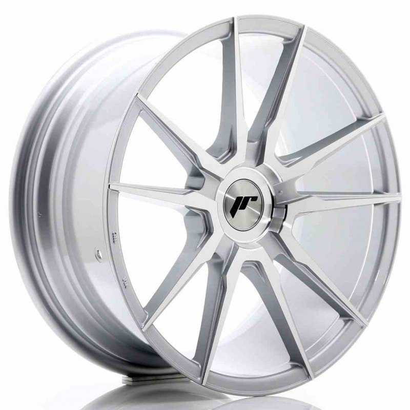 Llanta exclusiva Jr Wheels Jr21 18x8.5 Et20-40 Blank Silver Machined