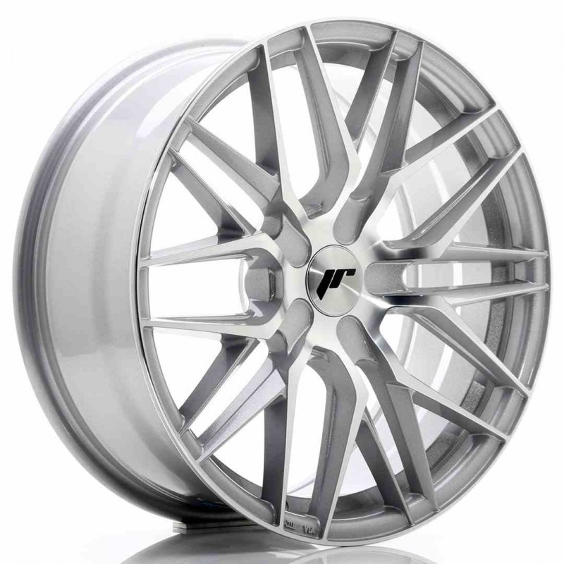 Llanta exclusiva Jr Wheels Jr28 18x7.5 Et20-40 Blank Silver Machined  Face