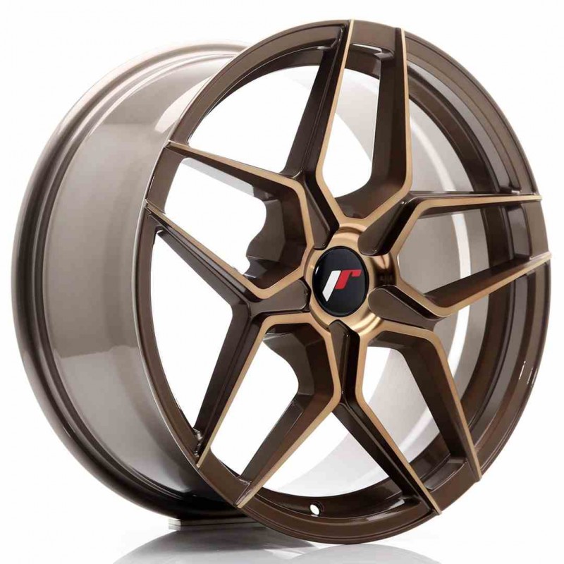 Llanta exclusiva Jr Wheels Jr34 18x8 Et20-42 5h Blank Platinum Bronze 