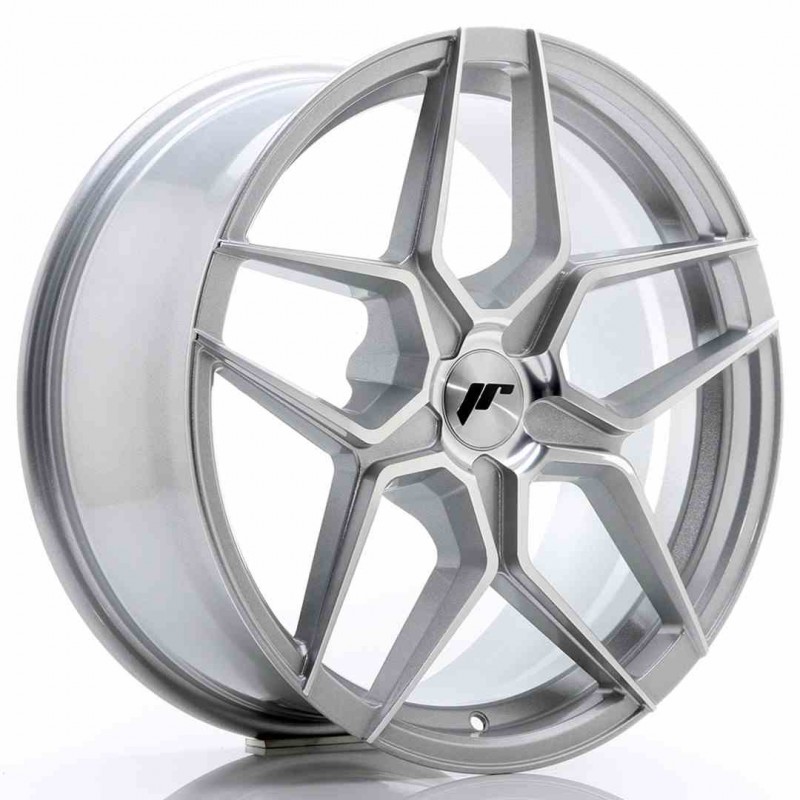 Llanta exclusiva Jr Wheels Jr34 18x8 Et20-42 5h Blank Silver Machined  Face