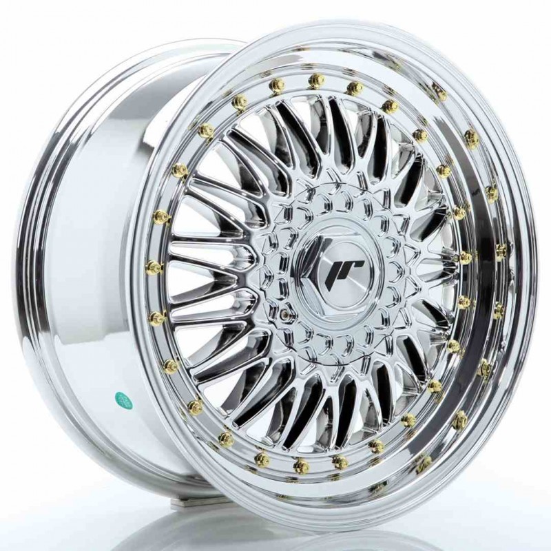 Llanta exclusiva Jr Wheels Jr9 17x7.5 Et20-35 Blank Chrome