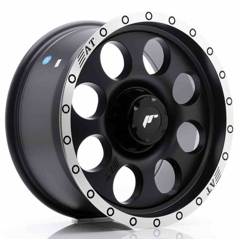 Llanta exclusiva Jr Wheels Jrx4 17x8.5 Et20-35 Blank Matt Black W Mac Hined Lip