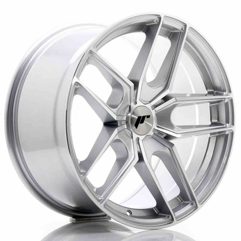 Llanta exclusiva Jr Wheels Jr25 18x9.5 Et20-40 5h Blank Silver Machin Ed Face