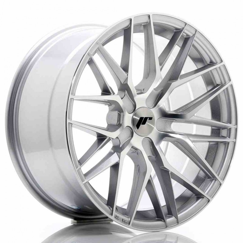Llanta exclusiva Jr Wheels Jr28 18x9.5 Et20-40 5h Blank Silver Machin Ed Face
