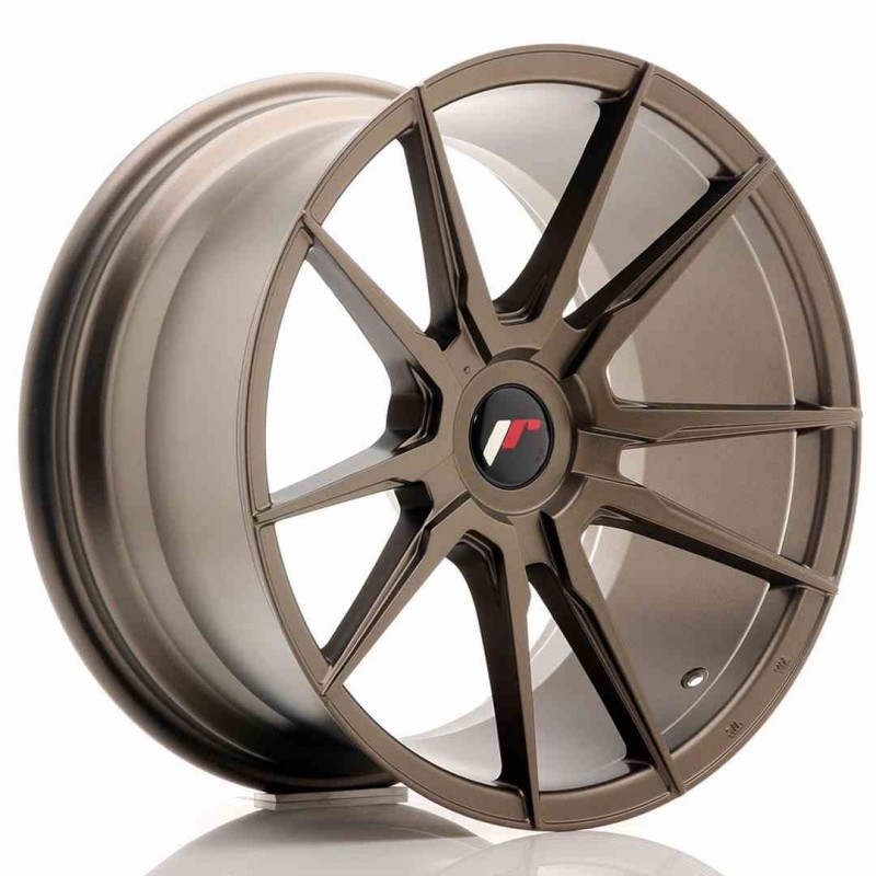 Llanta exclusiva Jr Wheels Jr21 18x9.5 Et20-40 Blank Matt Bronze
