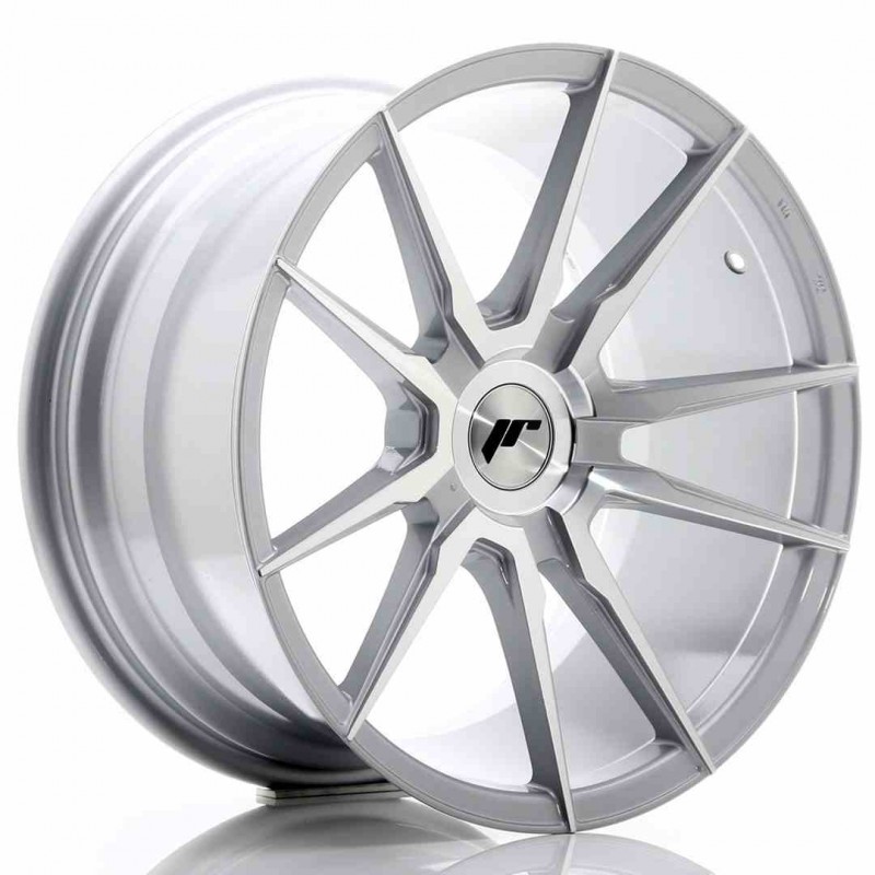 Llanta exclusiva Jr Wheels Jr21 18x9.5 Et20-40 Blank Silver Machined  Face