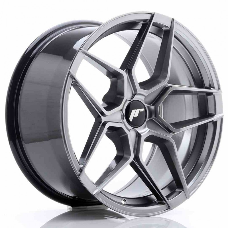 Llanta exclusiva Jr Wheels Jr34 18x9 Et20-42 5h Blank Hyper Black