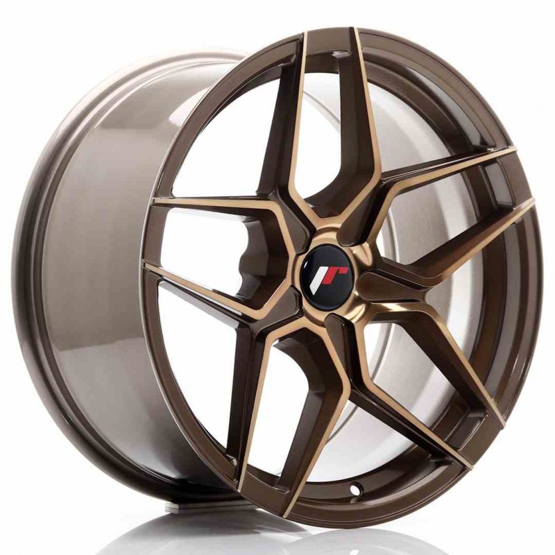 Llanta exclusiva Jr Wheels Jr34 18x9 Et20-42 5h Blank Platinum Bronze 