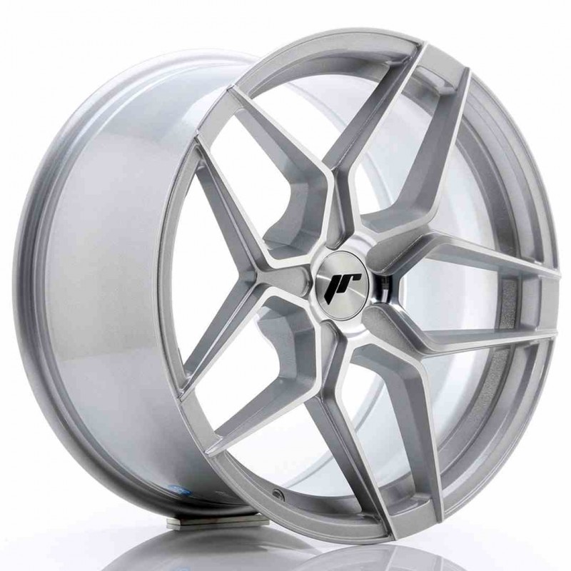 Llanta exclusiva Jr Wheels Jr34 18x9 Et20-42 5h Blank Silver Machined  Face