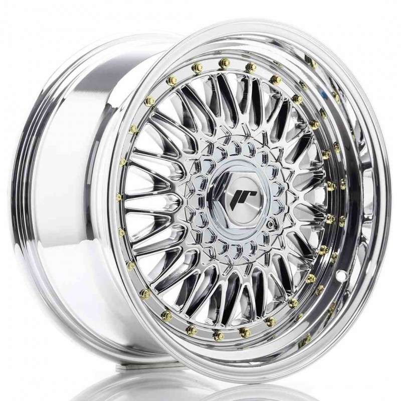 Llanta exclusiva Jr Wheels Jr9 17x8.5 Et20-35 Blank Chrome