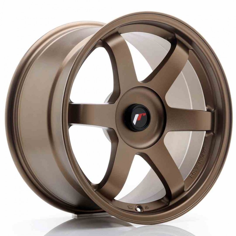 Llanta exclusiva Jr Wheels Jr3 18x9.5 Et22-38 Blank Dark Anodized Bro Nze