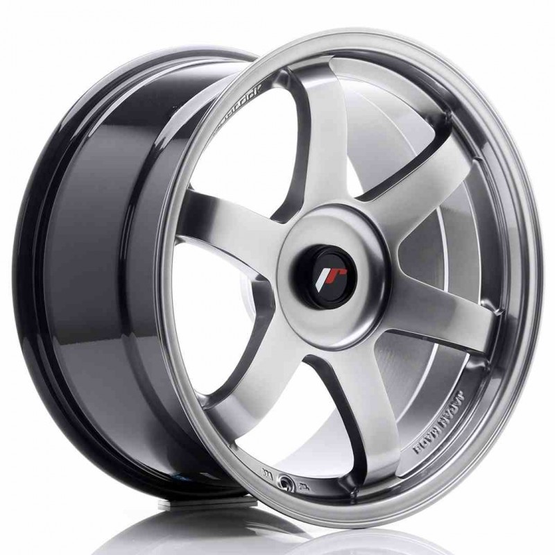 Llanta exclusiva Jr Wheels Jr3 18x9.5 Et22-38 Blank Hyper Black