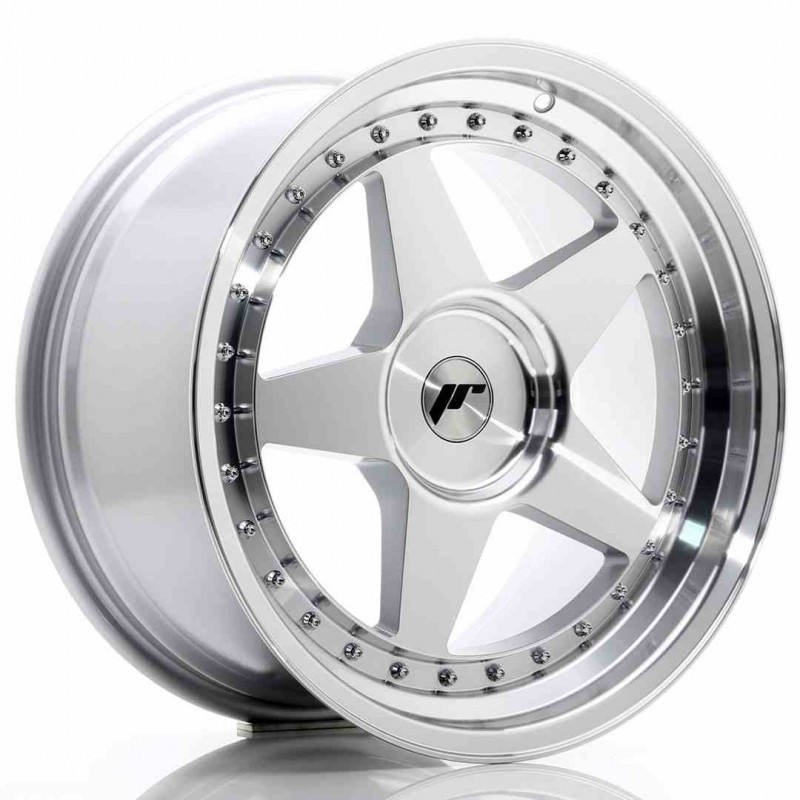 Llanta exclusiva Jr Wheels Jr6 18x9.5 Et20-40 Blank Silver Machined F Ace