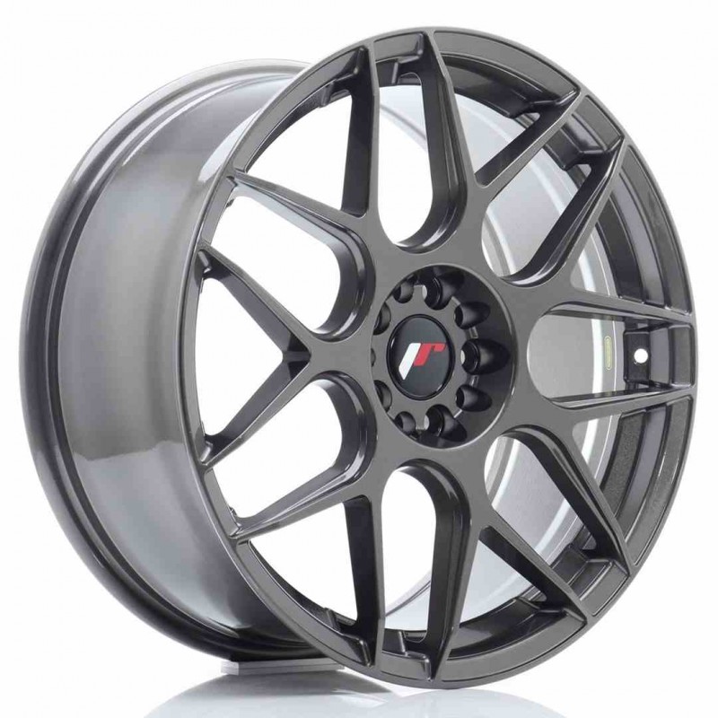 Llanta exclusiva Jr Wheels Jr18 19x8.5 Et40 5x112 114 Hyper Gray