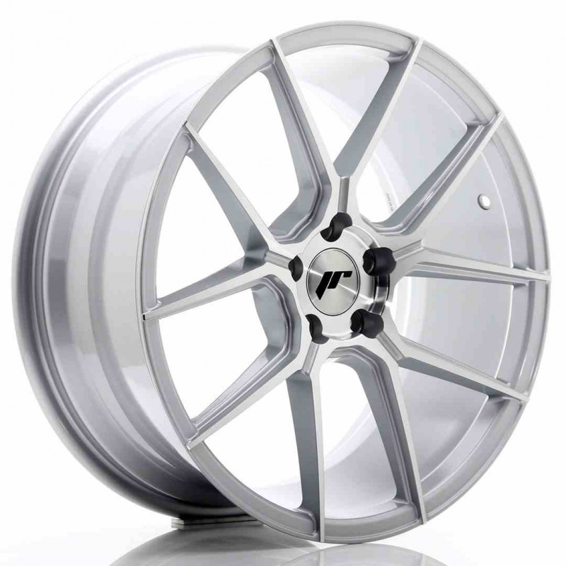 Llanta exclusiva Jr Wheels Jr30 19x8.5 Et35 5x112 Silver Machined Fac E