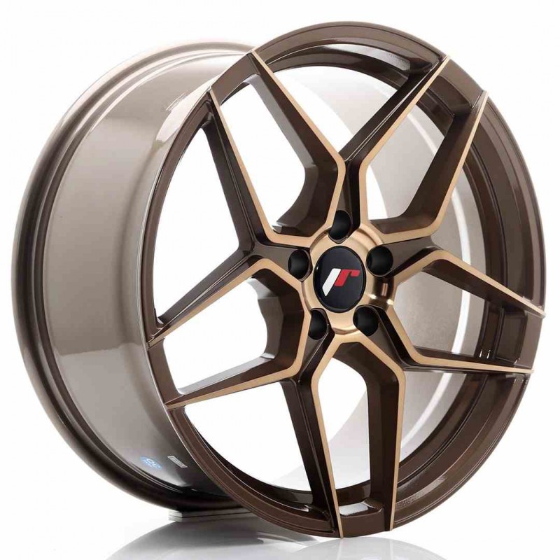 Llanta exclusiva Jr Wheels Jr34 19x8.5 Et35 5x112 Platinum Bronze