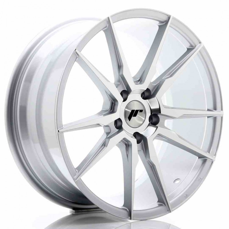 Llanta exclusiva Jr Wheels Jr21 19x8.5 Et35 5x120 Silver Machined Fac E