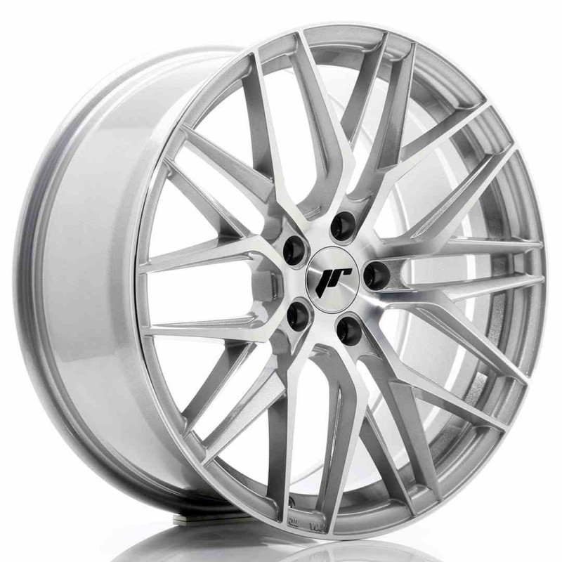 Llanta exclusiva Jr Wheels Jr28 19x8.5 Et40 5x112 Silver Machined Fac E