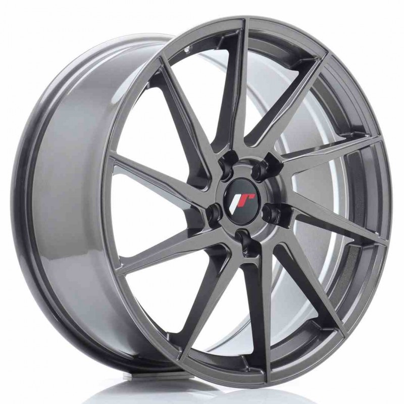 Llanta exclusiva Jr Wheels Jr36 19x8.5 Et45 5x112 Hyper Gray