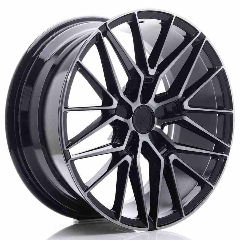 Llanta exclusiva Jr Wheels Jr38 19x8.5 Et45 5x114.3 Black Brushed W T Inted Face