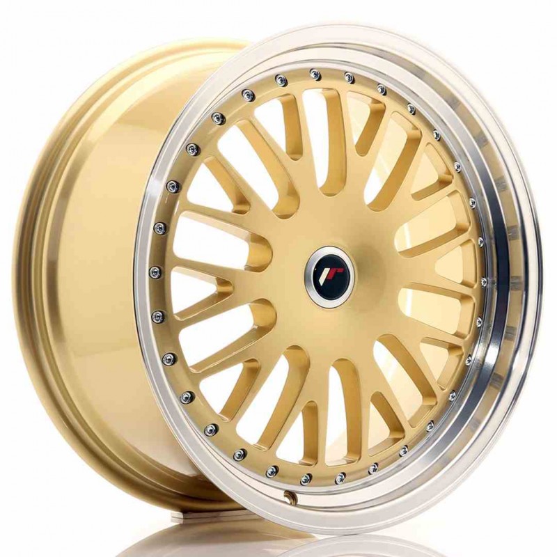 Llanta exclusiva Jr Wheels Jr10 19x8.5 Et20-35 Blank Gold W Machined  Lip