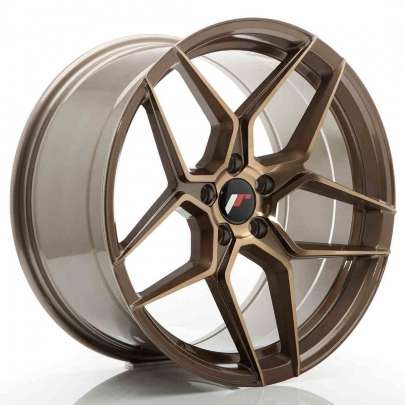 Llanta exclusiva Jr Wheels Jr34 19x9.5 Et35 5x120 Platinum Bronze
