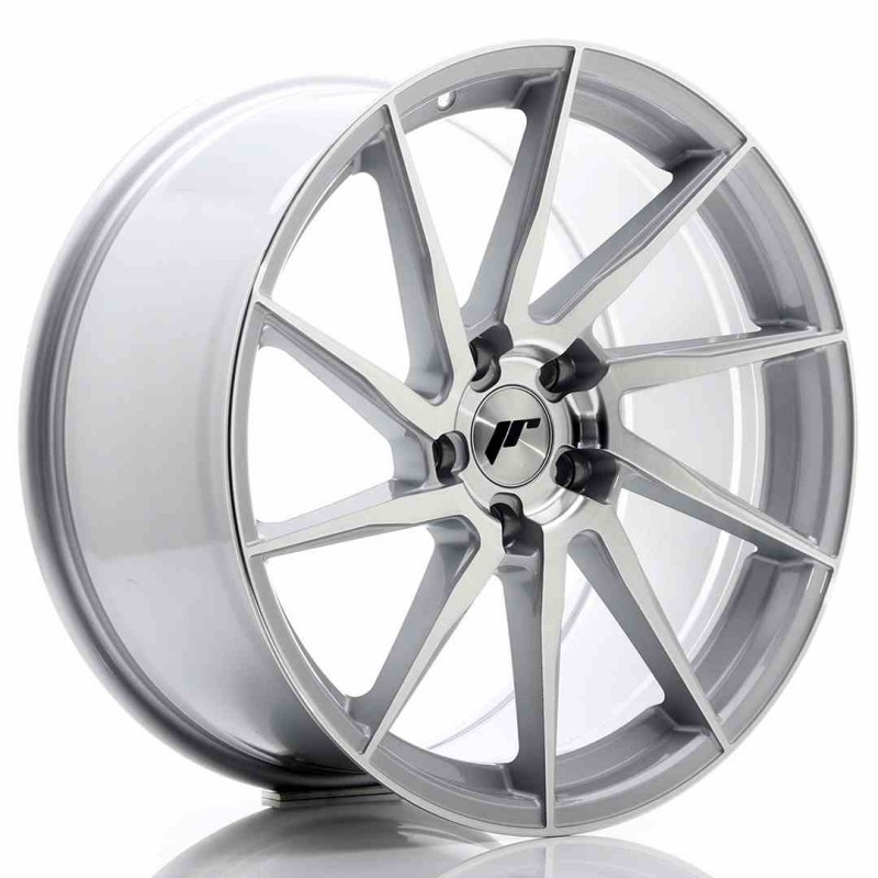 Llanta exclusiva Jr Wheels Jr36 19x9.5 Et35 5x120 Silver Brushed Face 