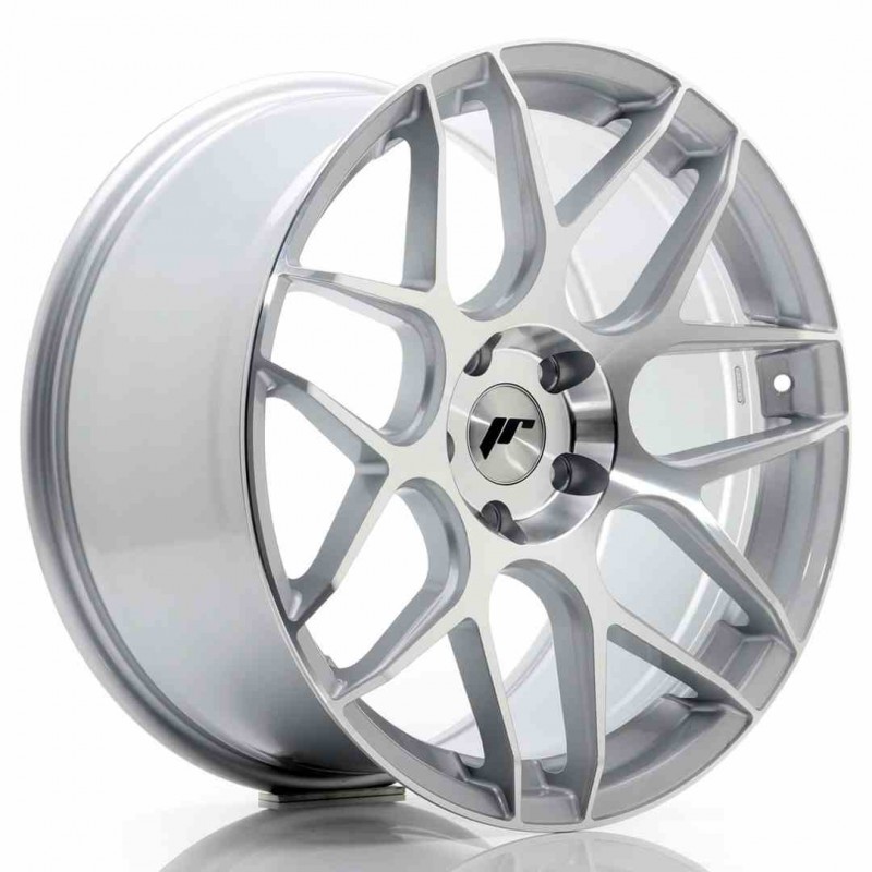 Llanta exclusiva Jr Wheels Jr18 19x9.5 Et35 5x120 Silver Machined