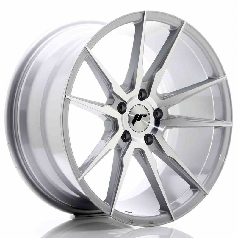 Llanta exclusiva Jr Wheels Jr21 19x9.5 Et40 5x112 Silver Machined Fac E