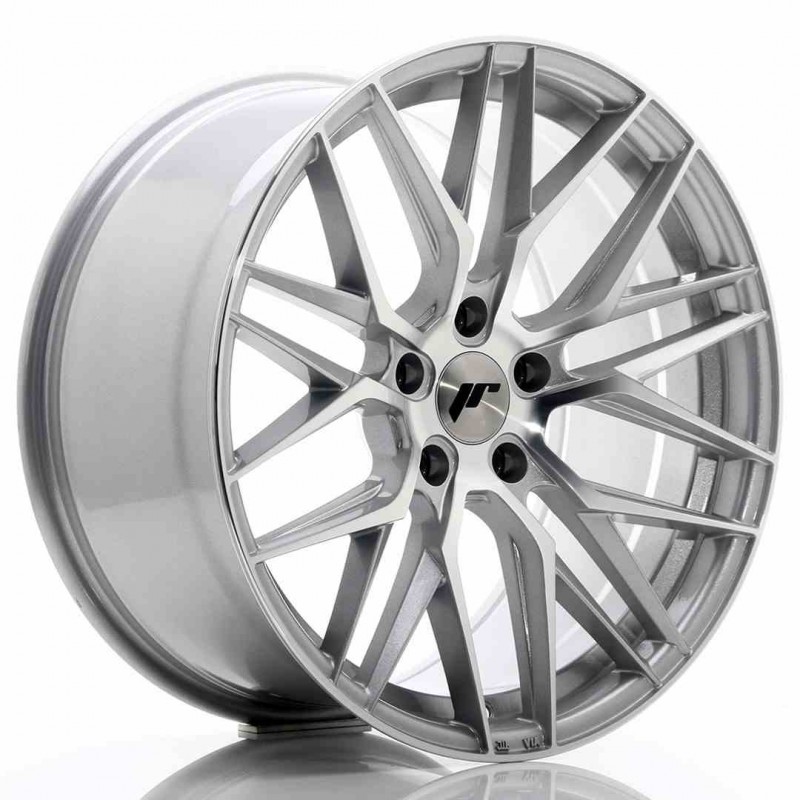 Llanta exclusiva Jr Wheels Jr28 19x9.5 Et40 5x112 Silver Machined Fac E