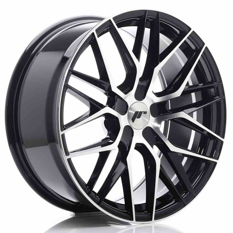 Llanta exclusiva Jr Wheels Jr28 19x8.5 Et35-40 5h Blank Gloss Black%2 0machined Face