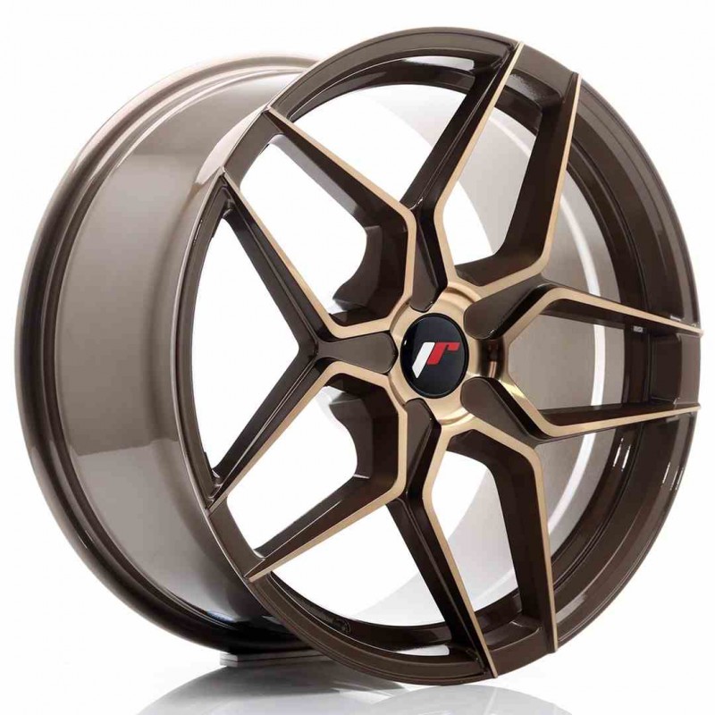 Llanta exclusiva Jr Wheels Jr34 19x8.5 Et35-40 5h Blank Platinum Bron Ze