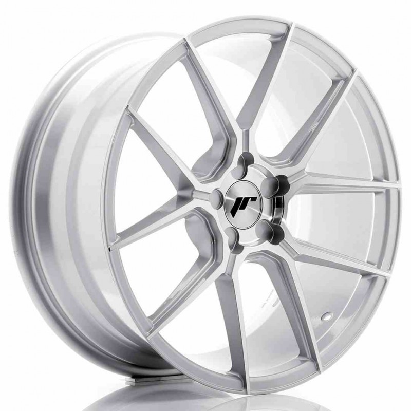 Llanta exclusiva Jr Wheels Jr30 19x8.5 Et35-42 5h Blank Silver Machin Ed Face