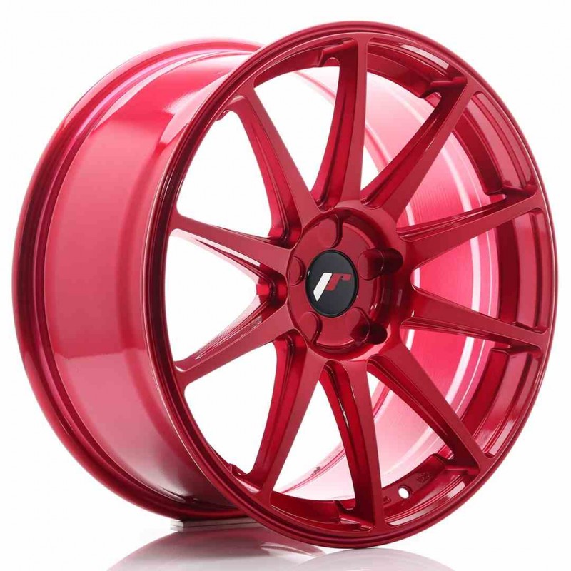 Llanta exclusiva Jr Wheels Jr11 19x8.5 Et25-40 5h Blank Platinum Red