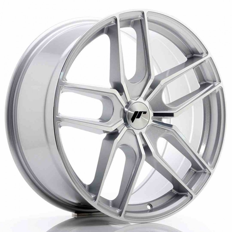 Llanta exclusiva Jr Wheels Jr25 19x8.5 Et20-40 5h Blank Silver Machin Ed Face