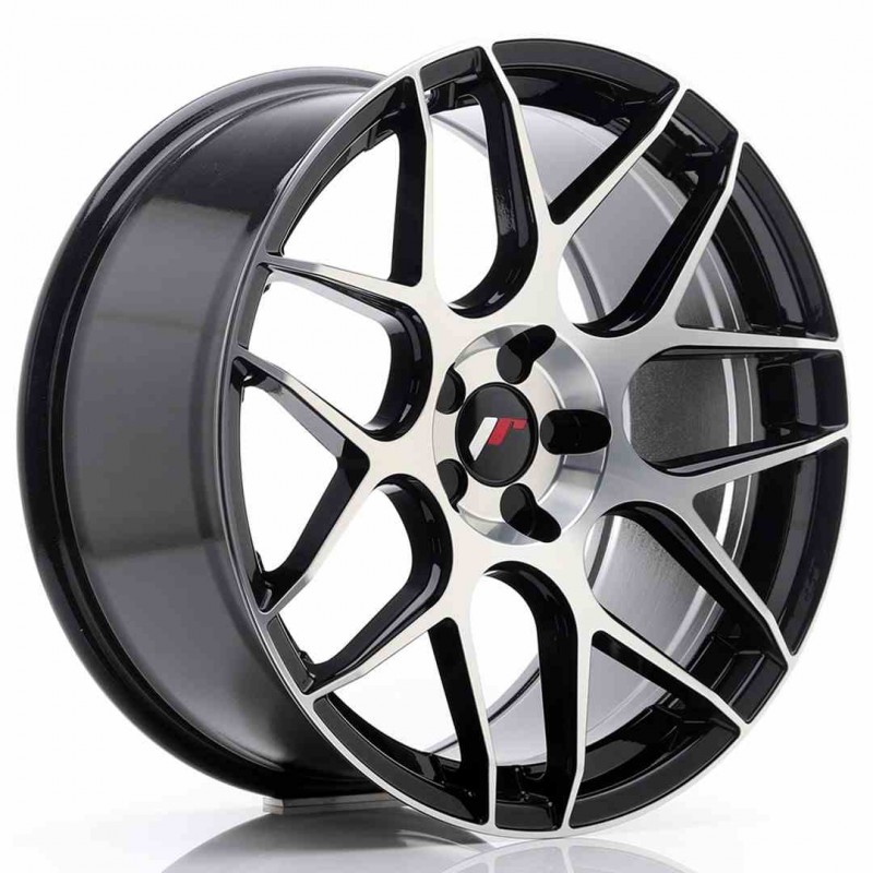 Llanta exclusiva Jr Wheels Jr18 19x8.5 Et20-42 5h Blank Black Machine D
