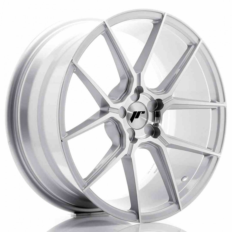 Llanta exclusiva Jr Wheels Jr30 19x8.5 Et20-42 5h Blank Silver Machin Ed Face