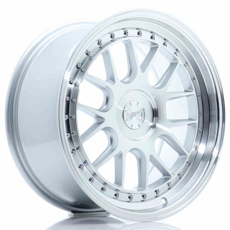Llanta exclusiva Jr Wheels Jr40 18x8.5 Et15-35 5h Blank Silver Machin Ed Face