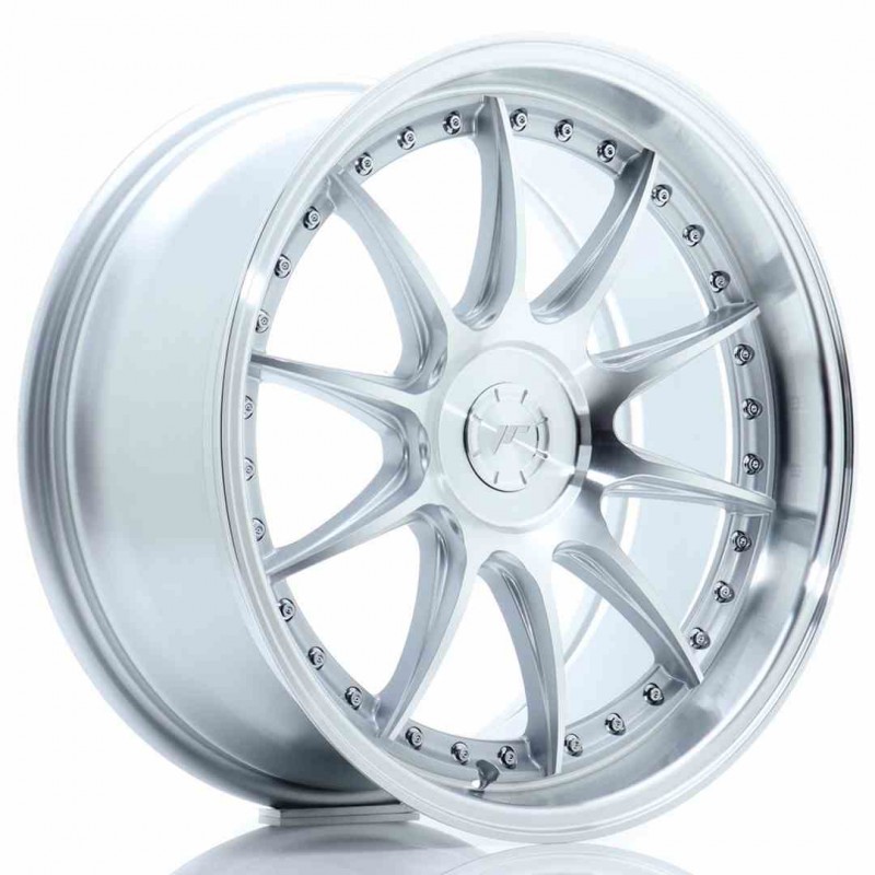 Llanta exclusiva Jr Wheels Jr41 18x8.5 Et15-35 5h Blank Silver Machin Ed Face