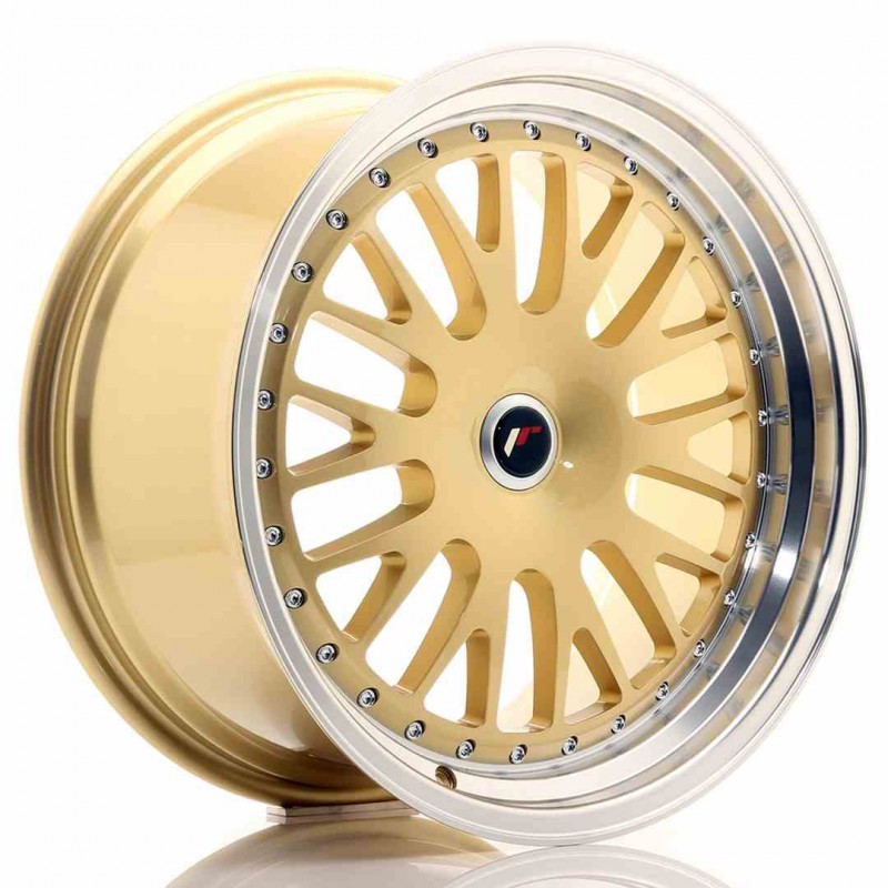 Llanta exclusiva Jr Wheels Jr10 19x9.5 Et20-35 Blank Gold W Machined  Lip