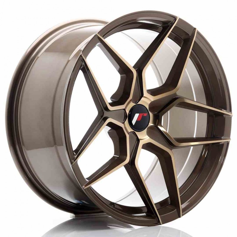 Llanta exclusiva Jr Wheels Jr34 19x9.5 Et35-40 5h Blank Platinum Bron Ze