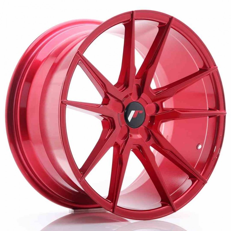 Llanta exclusiva Jr Wheels Jr21 19x9.5 Et20-40 5h Blank Platinum Red