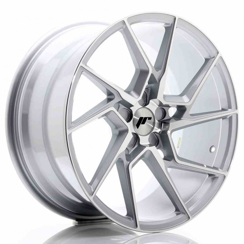 Llanta exclusiva Jr Wheels Jr33 19x9.5 Et20-45 5h Blank Silver Machin Ed Face