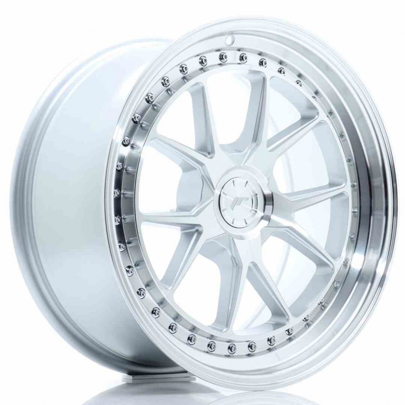 Llanta exclusiva Jr Wheels Jr39 18x8.5 Et15-35 5h Blank Silver Machin Ed Face