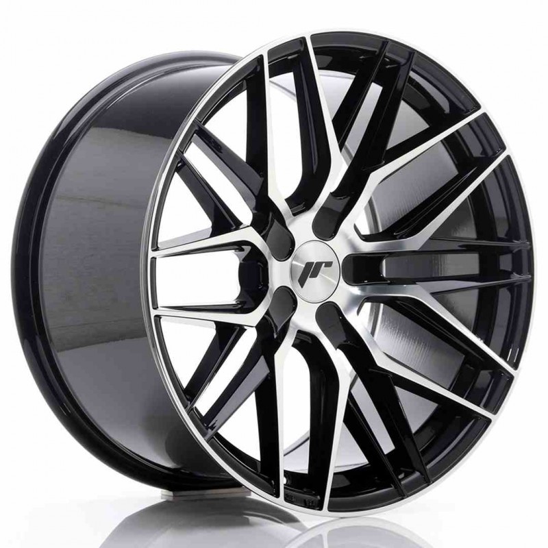 Llanta exclusiva Jr Wheels Jr28 19x10.5 Et20-40 5h Blank Gloss Black% 20machined Face